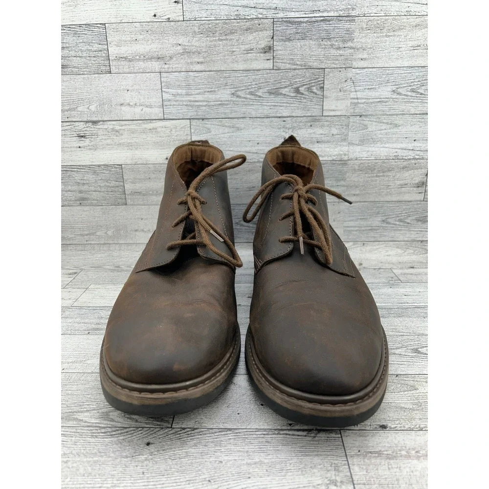 Clarks Signature Men Dark Brown Leather Chukka Ankle Boots 261833807110 Size 12M